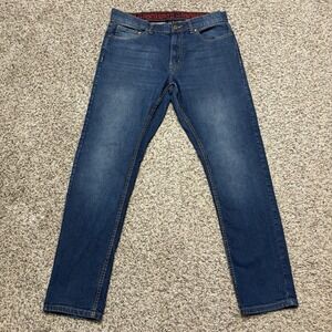 Frontier Supply Co Jeans Mens‎ 32x30 Blue Medium Wash Straight Stretch Denim